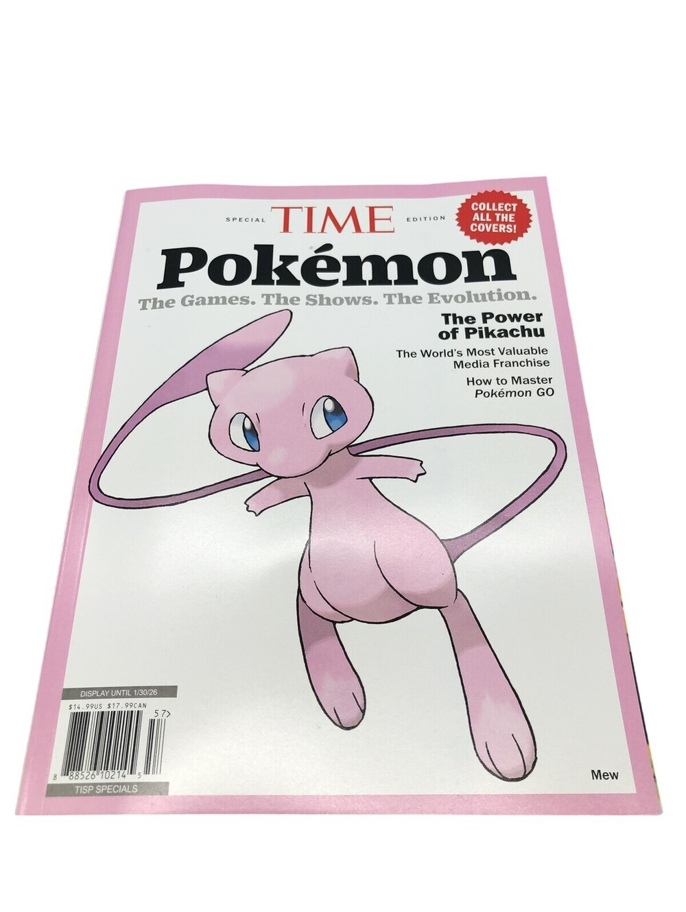 Time Pokémon Special Edition Mew Cover Evo Illustrated Pink Magazine Anime